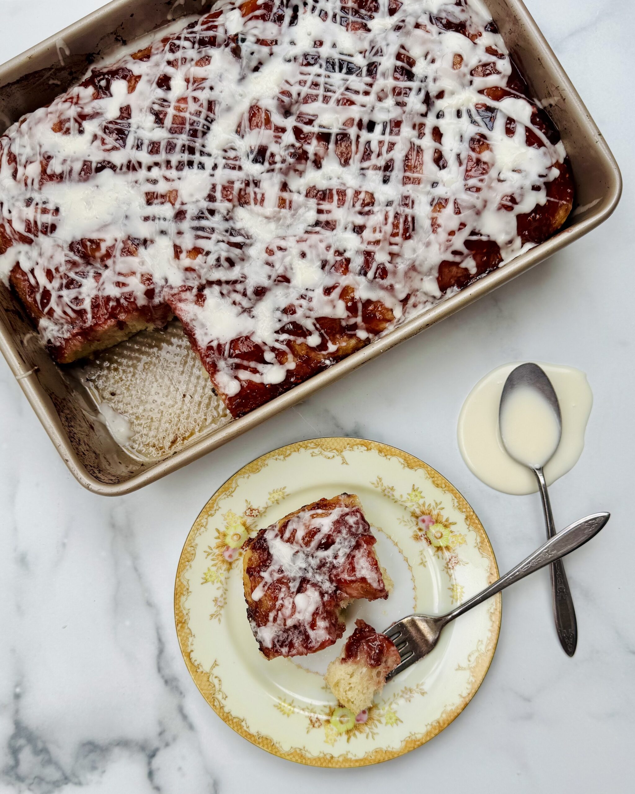Sweet Raspberry Focaccia